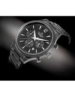 Zegarek męski giewont chronograph sapphire czarny gw6310-b1 2