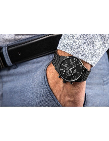 Zegarek męski giewont chronograph sapphire czarny gw6310-b1