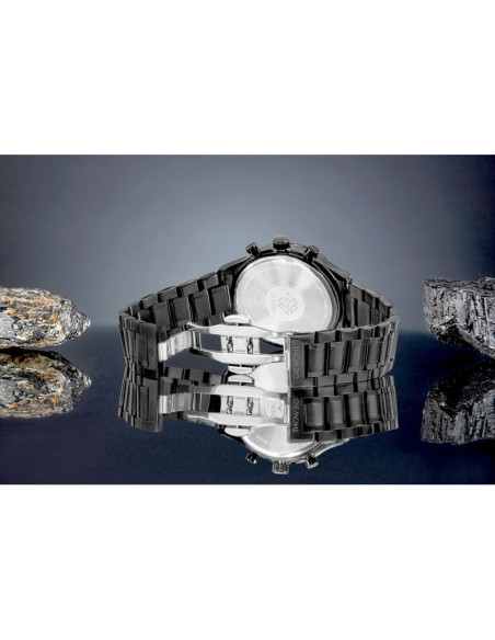 Zegarek męski giewont chronograph sapphire czarny gw6310-b1