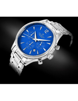 Zegarek męski giewont chronograph sapphire srebrno niebieski gw6310-b3 2