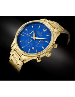 Zegarek męski giewont chronograph sapphire złoto niebieski gw6310-b5 2