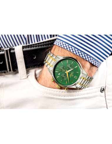 Zegarek męski giewont chronograph sapphire zielony gw6310-b6