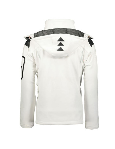 Kurtka sportowa męska geographical norway techno men 056 bs3 szybkoschnąca z kapturem biała (wu1060h/gn)