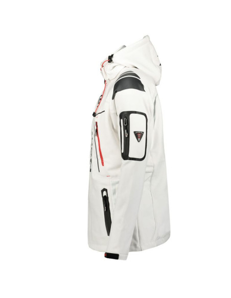 Kurtka sportowa męska geographical norway techno men 056 bs3 szybkoschnąca z kapturem biała (wu1060h/gn)