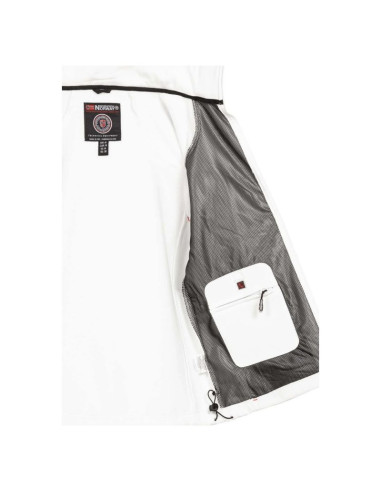 Kurtka sportowa męska geographical norway techno men 056 bs3 szybkoschnąca z kapturem biała (wu1060h/gn)