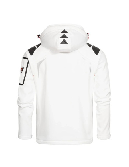 Kurtka sportowa męska geographical norway techno men 056 bs3 szybkoschnąca z kapturem biała (wu1060h/gn)