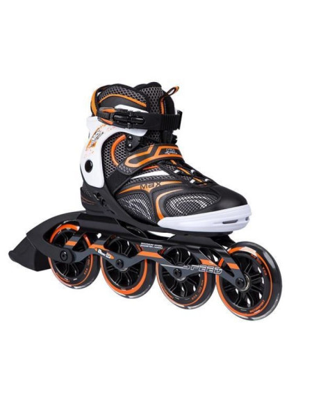 Łyżworolki nils extreme na1060s czarno-pomarańczowe rozm. 41