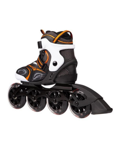Łyżworolki nils extreme na1060s czarno-pomarańczowe rozm. 41