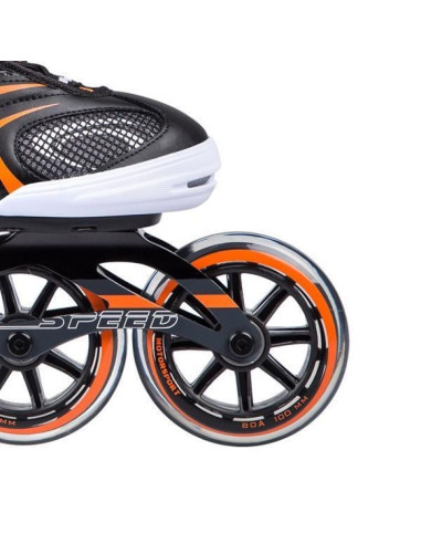 Łyżworolki nils extreme na1060s czarno-pomarańczowe rozm. 41