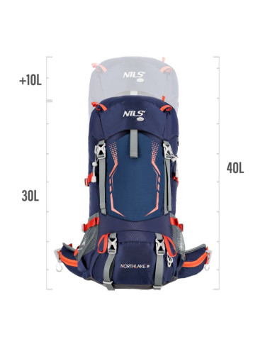 Nc1993 plecak turystyczny granatowy northlake 30l+10 nils camp