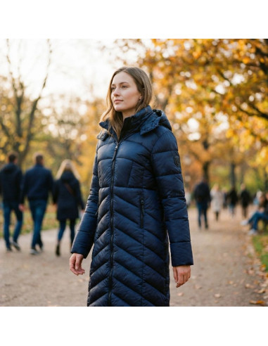 Kurtka damska geographical norway blanche long navy db lady 0116 navy (wz5476f/gn-marine)