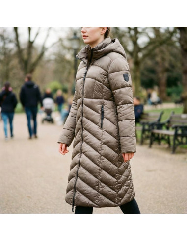 Kurtka damska geographical norway blanche long taupe db lady 0116 taupe (wz5490f/gn-taupe)