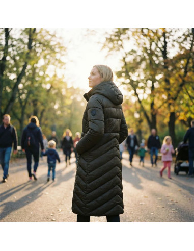 Kurtka damska geographical norway blanche long kaki db lady 0116 kaki (wz5491f/gn-kaki)