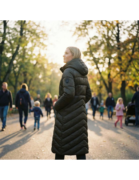 Kurtka damska geographical norway blanche long kaki db lady 0116 kaki (wz5491f/gn-kaki)