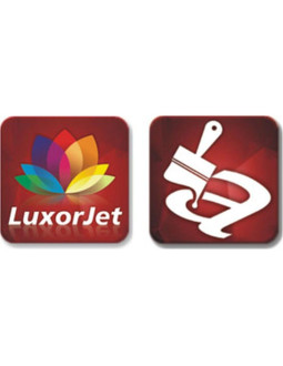 Trofeum szklane z nadrukiem kolorowym luxorjet, grawerowaniem oraz wypełnieniem farbą