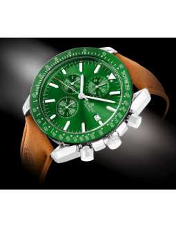 Zegarek męski giewont chronograph sapphire brązowo zielony gw8720-a3 2