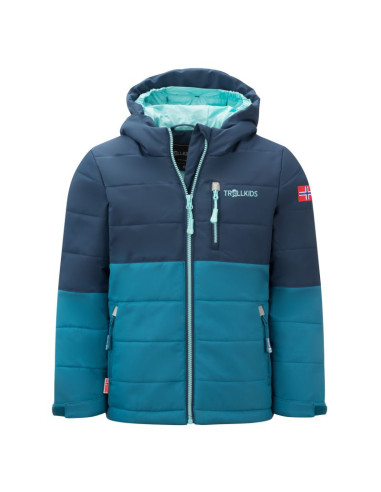 Kurtka zimowa dla dziewczynki/chłopca trollkids kids hemsedal snow jacket xt ocieplana niebieska (513-104)