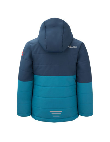 Kurtka zimowa dla dziewczynki/chłopca trollkids kids hemsedal snow jacket xt ocieplana niebieska (513-104)