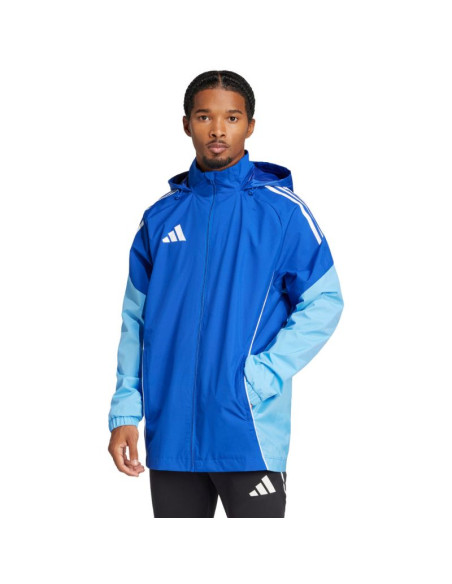 Kurtka męska adidas tiro 25 competition all-weather niebieska ji8930