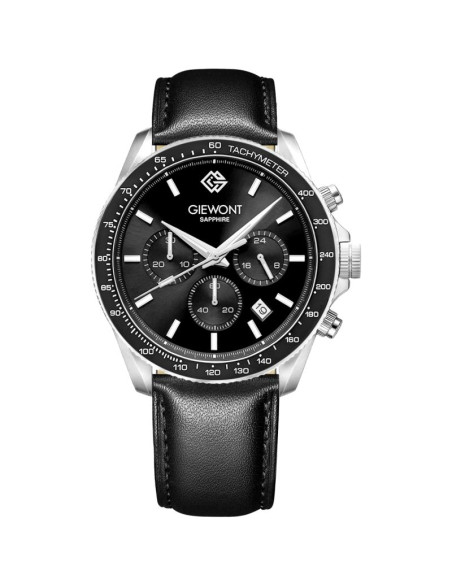 Zegarek męski giewont chronograph sapphire czarny gw3520-a4