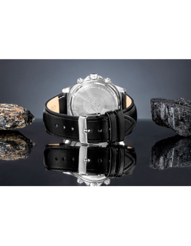 Zegarek męski giewont chronograph sapphire czarny gw3520-a4