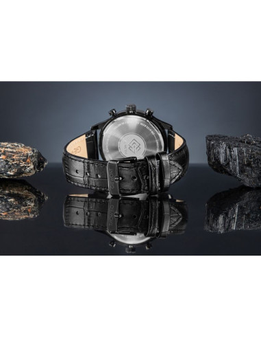 Zegarek męski giewont chronograph sapphire czarny gw6310-a1