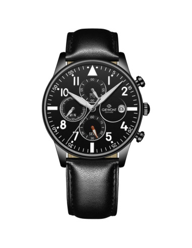 Zegarek męski giewont chronograph sapphire czarny gw5630-a1