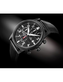 Zegarek męski giewont chronograph sapphire czarny gw5630-a1 2