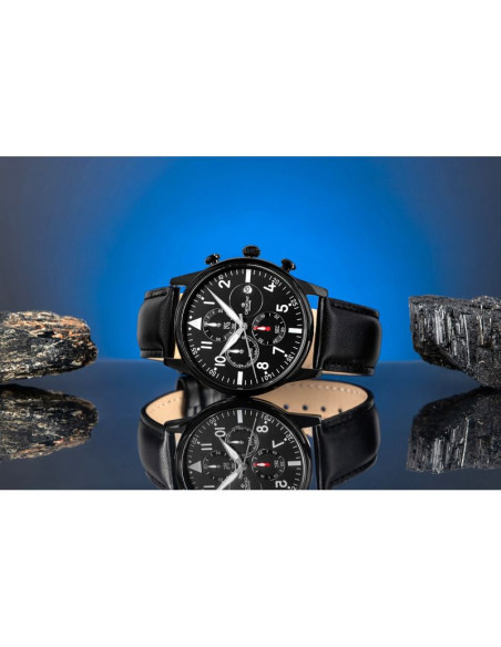 Zegarek męski giewont chronograph sapphire czarny gw5630-a1