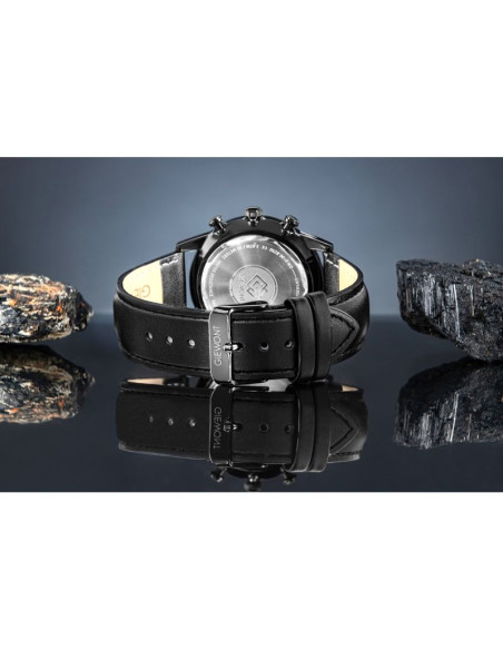 Zegarek męski giewont chronograph sapphire czarny gw5630-a1