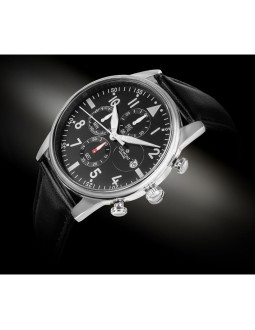 Zegarek męski giewont chronograph sapphire czarno srebrny gw5630-a2 2