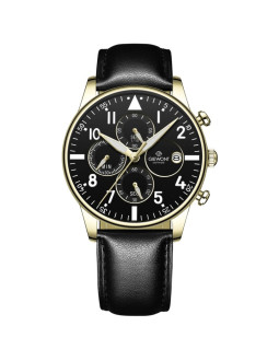 Zegarek męski giewont chronograph sapphire czarno złoty gw5630-a4