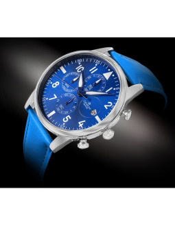 Zegarek męski giewont chronograph sapphire niebieski gw5630-a5 2