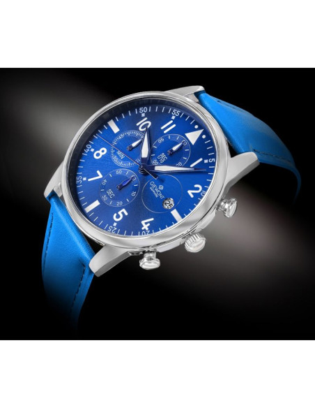 Zegarek męski giewont chronograph sapphire niebieski gw5630-a5