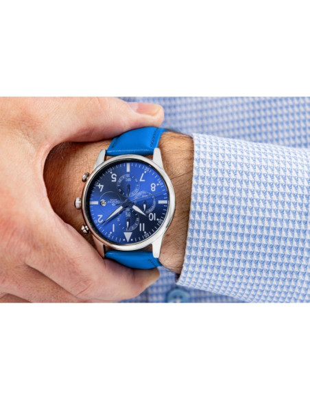 Zegarek męski giewont chronograph sapphire niebieski gw5630-a5