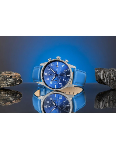 Zegarek męski giewont chronograph sapphire niebieski gw5630-a5