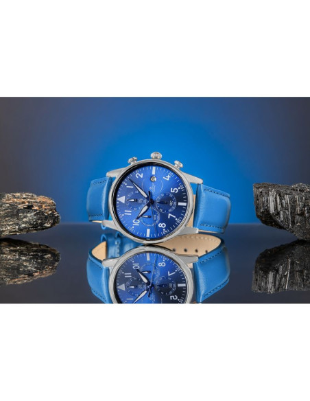 Zegarek męski giewont chronograph sapphire niebieski gw5630-a5