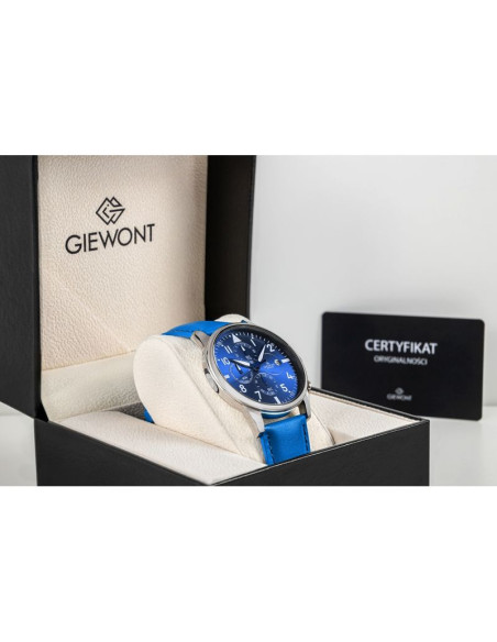 Zegarek męski giewont chronograph sapphire niebieski gw5630-a5