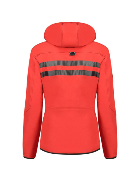 Kurtka damska softshell z kapturem geographical norway reine red/black lady 007 czerwona (wu8187f/gno-red-black)/wu8088