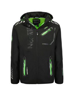 Kurtka softshell męska geographical norway royaute black / green db men 068 black / green (wy8026h/gn-noir / vert)