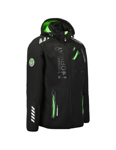 Kurtka softshell męska geographical norway royaute black / green db men 068 black / green (wy8026h/gn-noir / vert)
