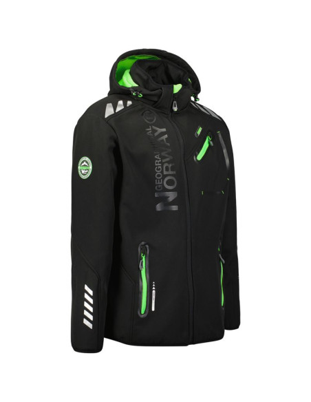Kurtka softshell męska geographical norway royaute black / green db men 068 black / green (wy8026h/gn-noir / vert)