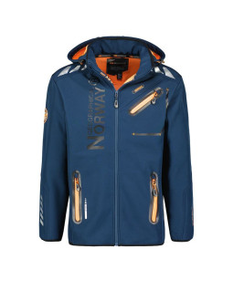 Kurtka softshell męska geographical norway royaute navy -orange db men 068 navy / orange (wy8028h/gn-marine / orange)
