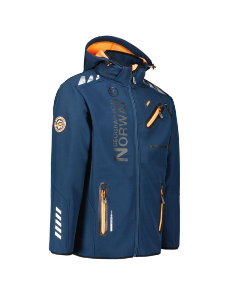 Kurtka softshell męska geographical norway royaute navy -orange db men 068 navy / orange (wy8028h/gn-marine / orange)