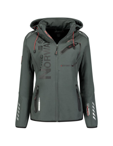 Kurtka softshell geographical norway (wu8088f/gn d.grey/black)