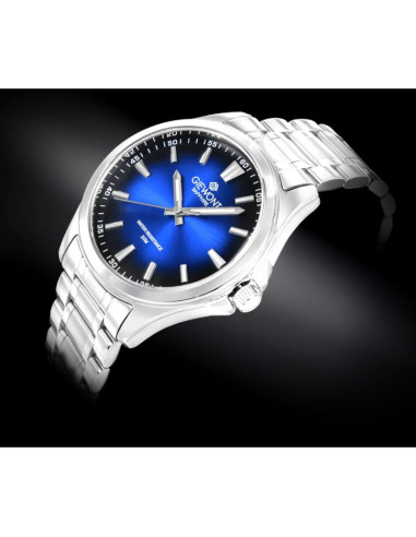 Zegarek męski giewont elegance sapphire srebrno niebieski gw5160-b3