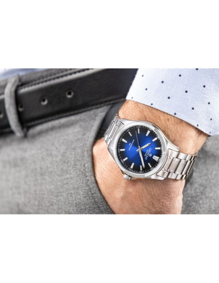 Zegarek męski giewont elegance sapphire srebrno niebieski gw5160-b3