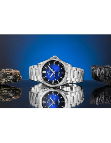 Zegarek męski giewont elegance sapphire srebrno niebieski gw5160-b3