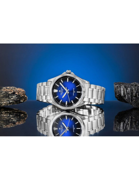 Zegarek męski giewont elegance sapphire srebrno niebieski gw5160-b3