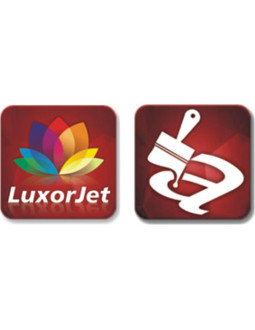 Trofeum szklane z nadrukiem kolorowym luxorjet, grawerowaniem oraz wypełnieniem farbą 2